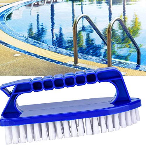 2 Stück Poolbürsten Reinigungsbürste Schwimmbad Bürste mit Griff Pools Algenbürste Schwimmbadbürste Handbürste Scheuerbürste Pools Bodenbürste Pool Reinigungszubehör für Poolwand und Poolboden
