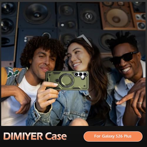 Image of for Samsung Galaxy S26 Plus Case Magnetic with stand, with Mag-Safe, with Screen Protector, Wireless Charging, Shockproof for Samsung S26 Plus 5G Phone Case, Ring Holder Cover for Samsung S26 Plus