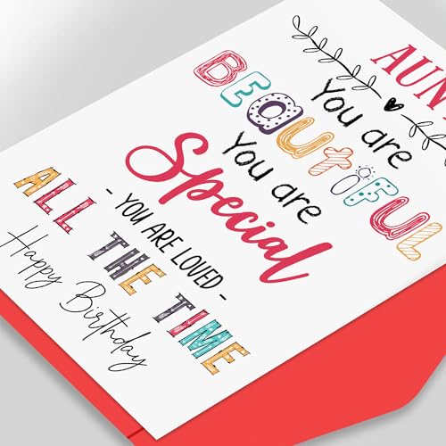 Popmazing Aunt You Are Beautiful You Are Special - Aunt Birthday Card thumb #4