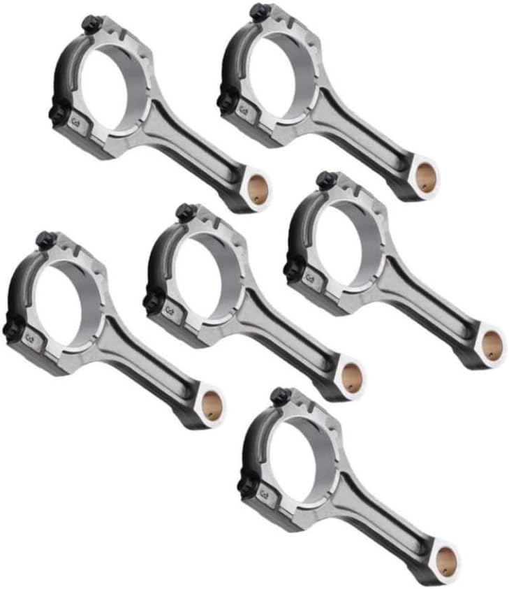 6pcs Engine Connecting Rod 3.3L 3.5L Compatible With Automotive Vehicle Models Santa Fe Sedona For Part Number 235103L100