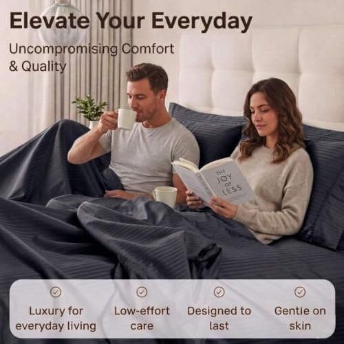 Image of Living Roots Glace Cotton 180 TC Single Bedsheet with 1 Pillow Cover |Single Size 60 x 90 Inches |Soft, Breathable & Durable |Fits Mattress up to 4 Inches |No Colour Bleeding (Purple)