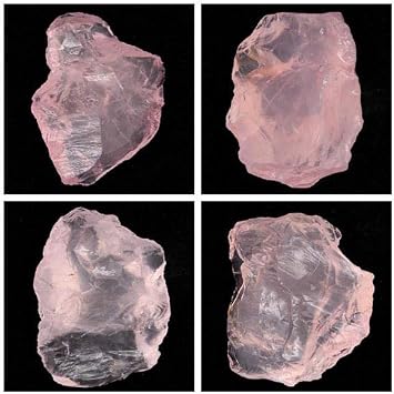 Natural Rose Quartz Healing Crystal Raw Stones for Tumbling, Cabbing, Polishing, Wire Wrapping, Wicca & Reiki Crystal Healing, Jewelry Degaussing, Fish Tank, Home Decoration 1#Pink Rose Quartz 200g