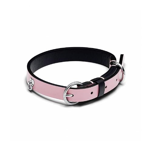 Collar para Mascotas de Tejido Vegetal Rosa sin Cuero 312262 PANDORA C02 S Unisex Animales