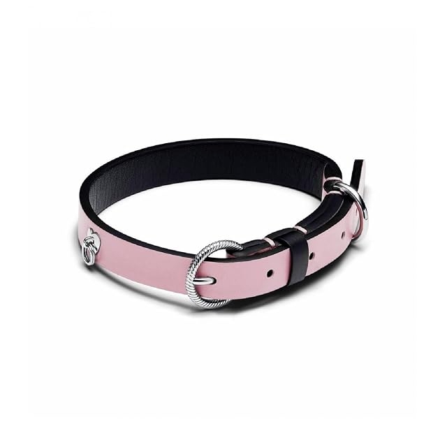 Collar para Mascotas de Tejido Vegetal Rosa sin Cuero 312262 PANDORA C02 S Unisex Animales