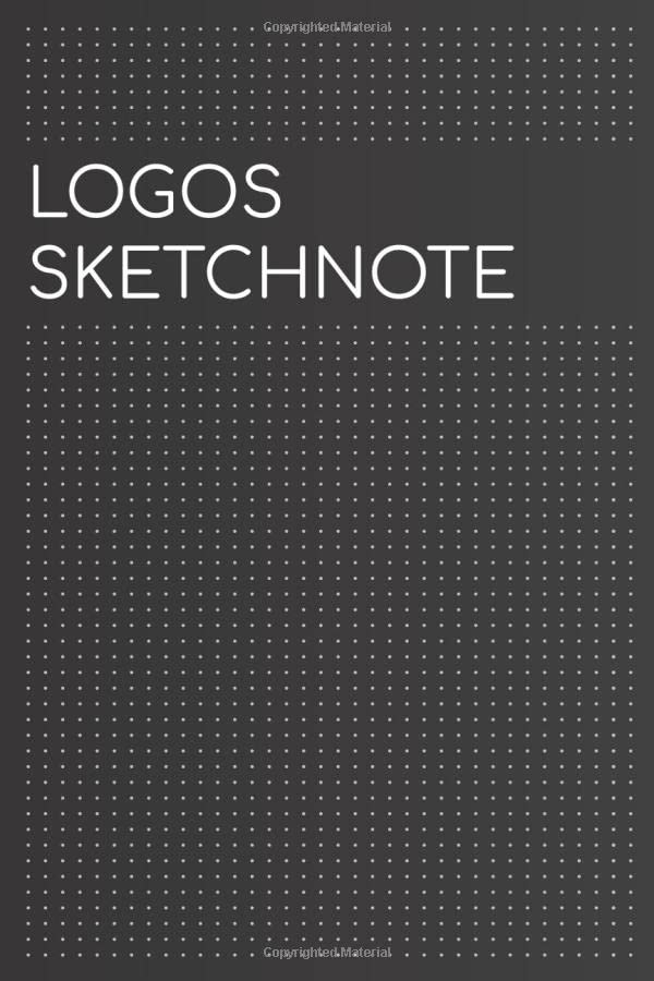 Logos Sketchnote For Graphic Designers.: LOGOS SKETCHNOTE Gift For Graphic Designer : DOODLING / MINDMAPPING, NOTEBOOK, SKETCHBOOK 150 PAGES 6x9 Inches, For Your Creativity / Matte Finish Cover