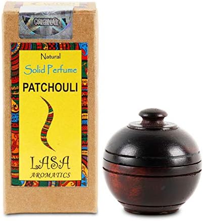 Natural Solid Perfume Body Musk In Wooden Jar - 6 gm (Patchouli)