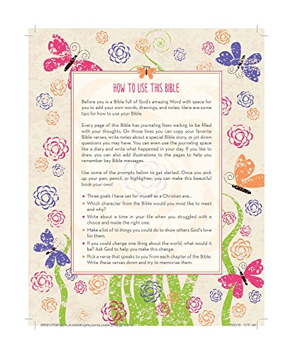 Niv, Holy Bible For Girls, Journal Edition, Hardcover, Purple, Elastic Closure #TOP3