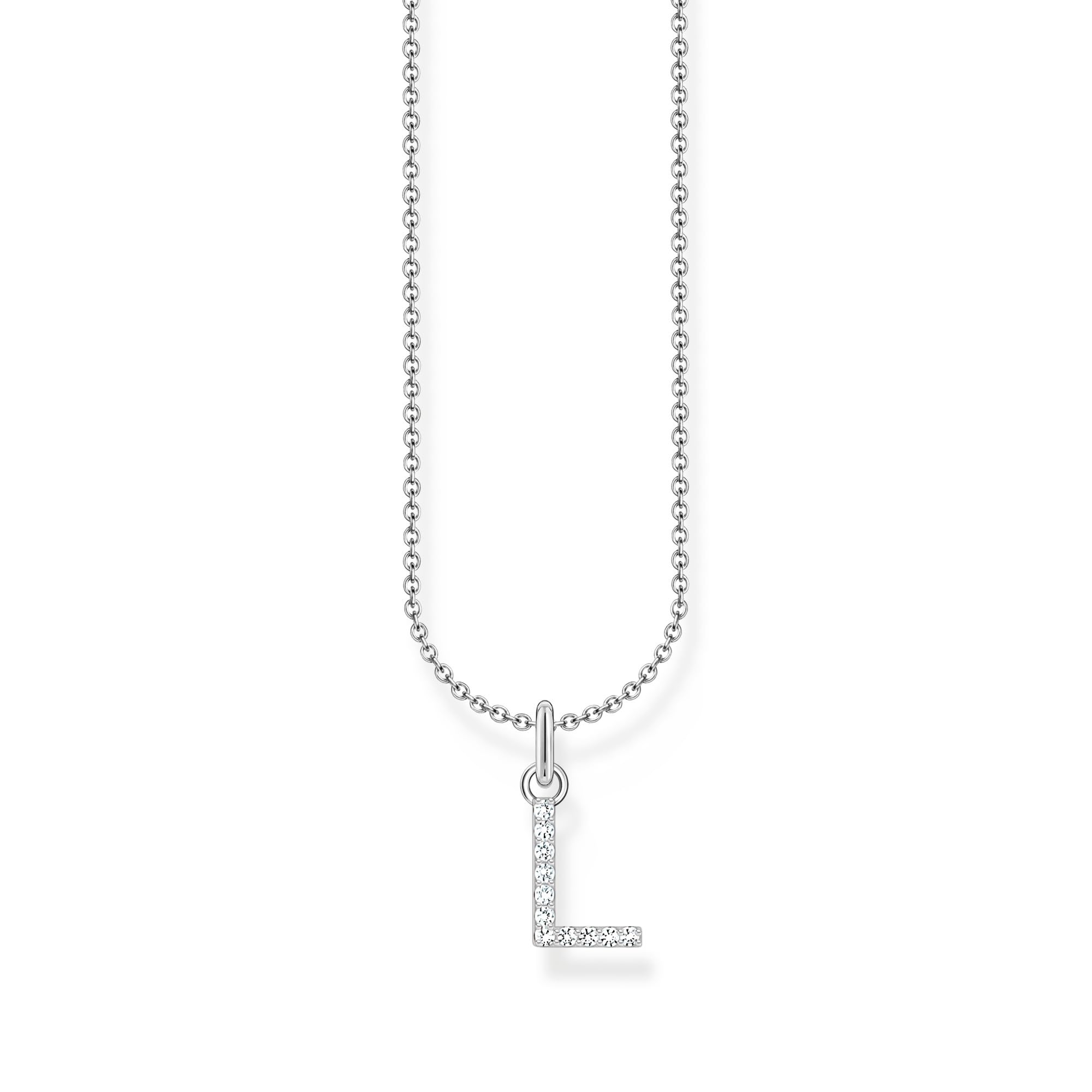 Thomas Sabo letter K gold-plated silver necklace with zirconia KE2250-414-14