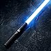 Vogvigo FX Lichtschwert Metall Smooth Swing, RGB 7 Farben LED Laserschwert mit Metallgriff, Simulierter Filmkampf-Soundfonts, Weihnachts Geschenk & Cosplay丨USB-Aufladung(77cm Darth-Schwarz)