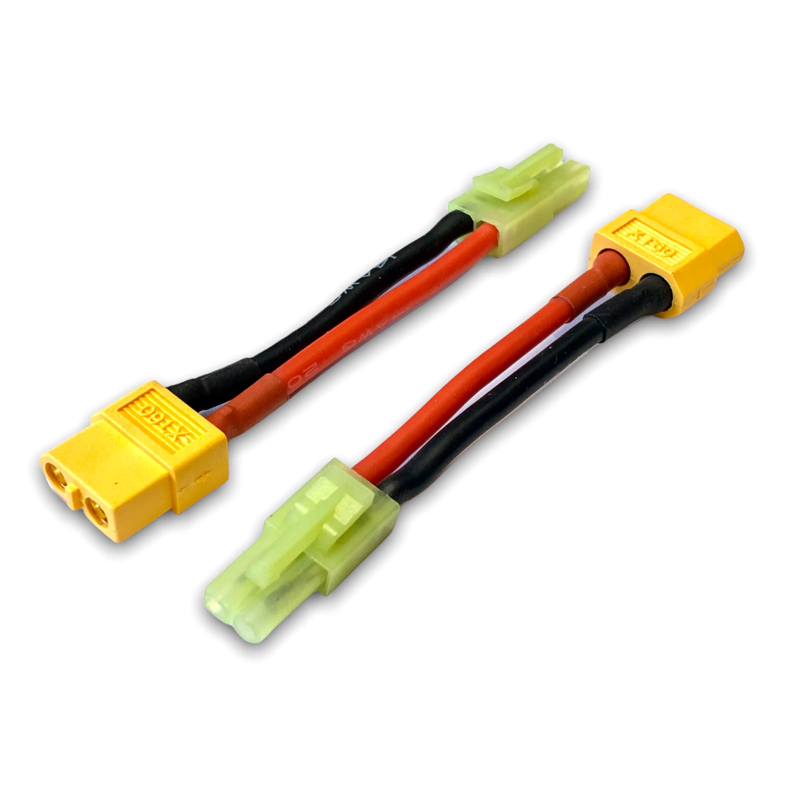 VUNIVERSUM Adapter XT60 Female to Mini Japan 2-Pin Connector Female Green Lipo Battery High Current RC Model Making 2-Pin