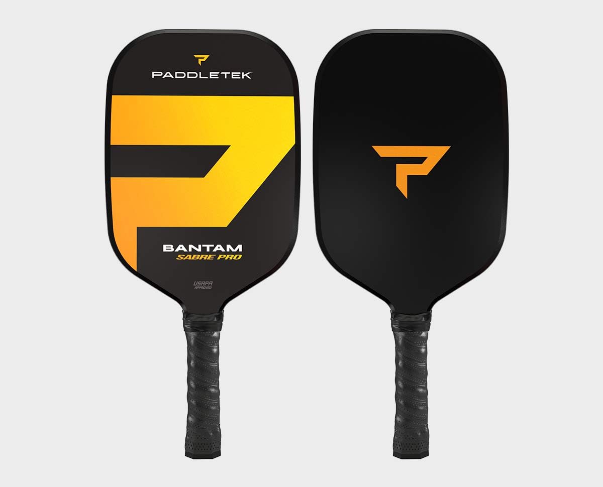 Paddletek Bantam Sabre Pro - Professional Pickleball Paddles with Honeycomb Core - Polycarbonate Surface, Graphite PolyCore & High Tack Performance Grip - USAPA Approved