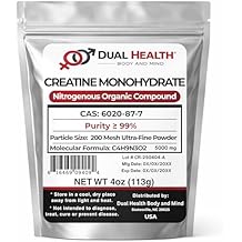 Creatine Monohydrate 4 oz 200 Mesh Pure Micronized Powder Bulk Supplement Pre Workout, Body Building, Strength, Athletic Performance, Muscle Recovery, 5g 5000mg Serving Size