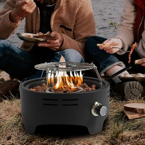 Minheola 15" Portable Propane Fire Pit Cover