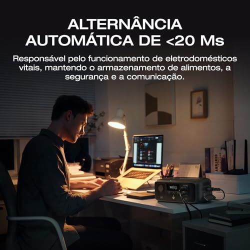EF ECOFLOW Estação de Energia Portátil RIVER 3, Bateria LiFePO4 230Wh, Saída AC 300W até 600W, UPS #3