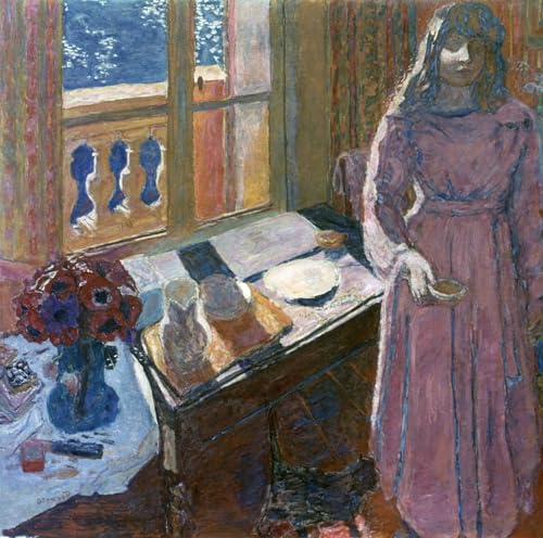 Affiche le bol de lait de Pierre Bonnard impression sur toile moderne pour salon 60x90cm
