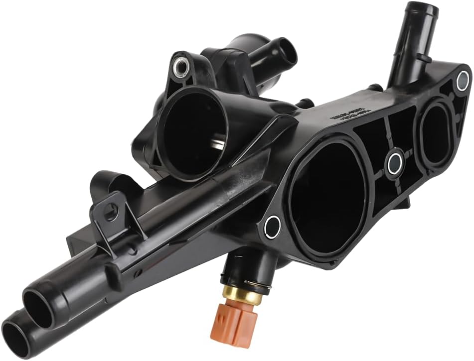 engine coolant thermostat housing assembly - compatible for hyundai sonata tucson santa fe sport 2010-2016 kia sportage optima sorento 2011-2016 2.4l l4 - replace part 256002g500 25600-2g500