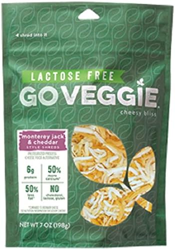 Go Veggie Cheese Shredded Monterey Jack, 7 Ounce (Pack of 12)