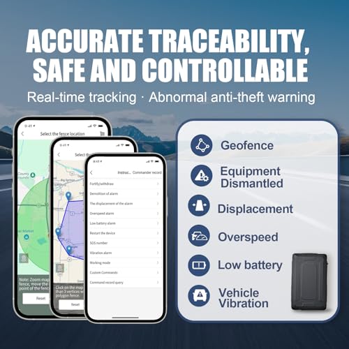 4G20 Mini GPS Tracker for Vehicles No Monthly Fee, Portable Real Time GPS Tracking Devices Hidden, 4G SIM and Data Included, Magnetic Location tracker, Trip History, GeoFence, Speeding Alerts - Image 5