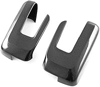 Vista 8 de Para Ford F150 2015-2020 ABS Plásticos de ingeniería, impresión de fibra de carbono cromada para espejo lateral del automóvil, cubierta de espejo