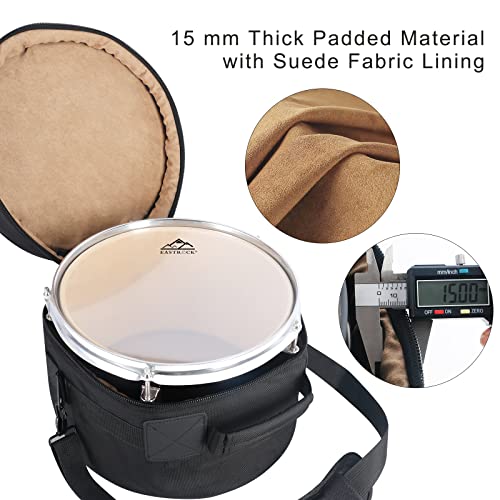 EASTROCK 13" x7" Snare Drum Bag, Snare Drum Cases 15 mm Thick Padding for Your Drum Protection (13 * 7" Snare) by EASTROCK - Image 2