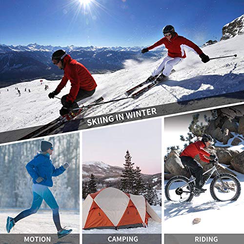 Queta Heated Socks Unisex Heated Socks Electric Thermal Socks Rechargeable Heated Knee Socks for Men Women Winter Foot Warmer for Outdoor Ski Hiking Motorcycle Hunting Snowballs - Image 8