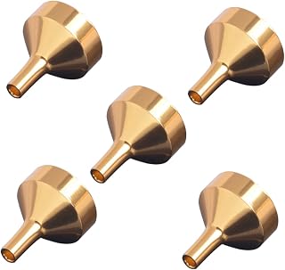 4pcs Mini Metal Funnels for Perfume and Essential Oil Transfer Gold Plated Steel Funnels and Design for Home Use and Crafting