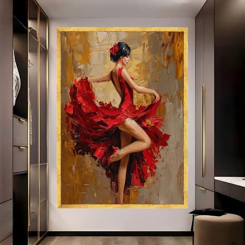 Toile grand format flamenco pour mur vide déco maison - 4