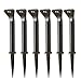 Mr. Beams MB596 Outdoor Wireless Motion Sensing 80-Lumen LED Path Lights with Ground Stakes, Dark Brown, 6-pack