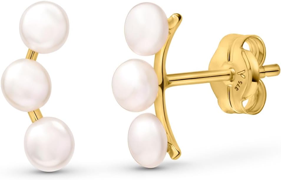Allure Women 9ct Gold Climber Earrings