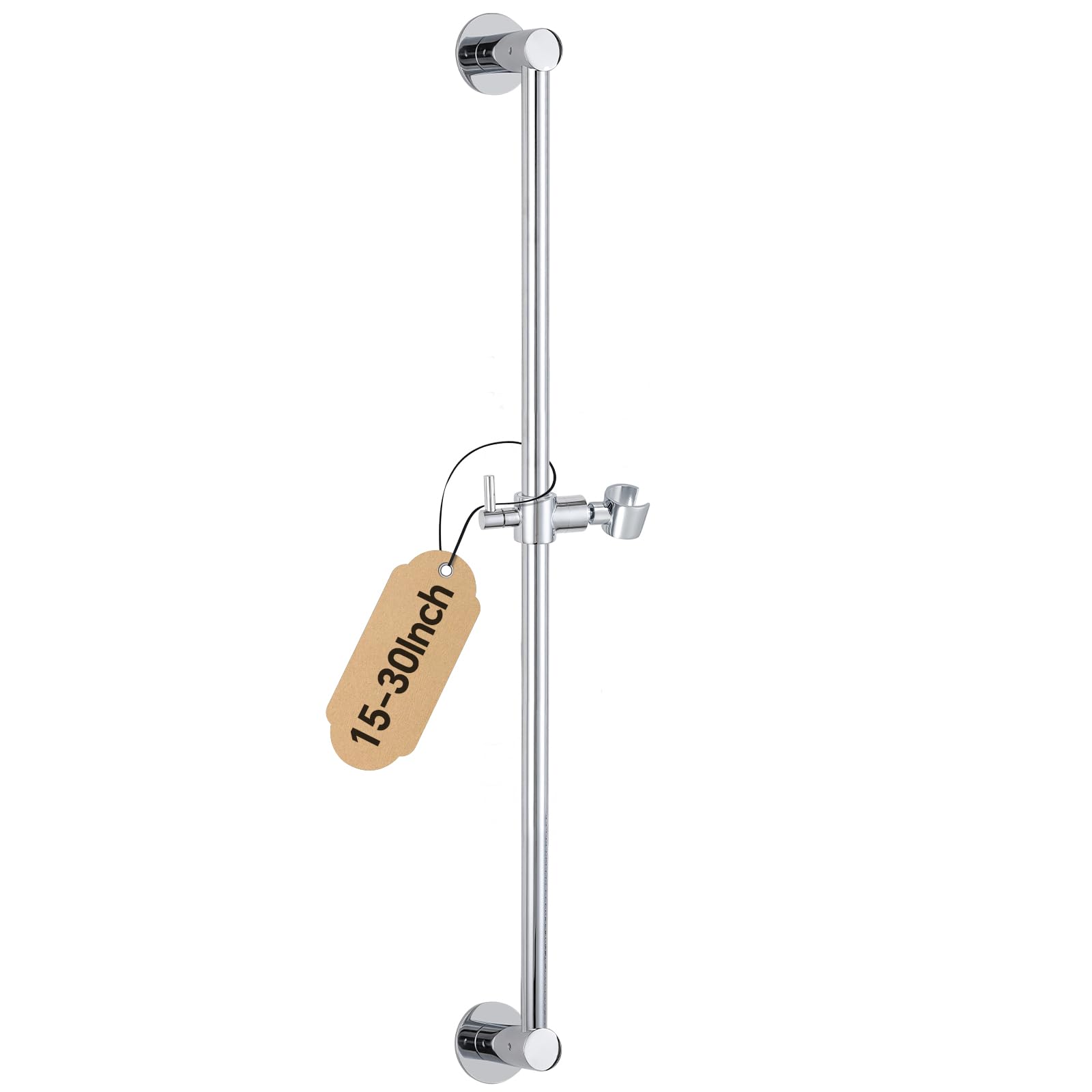 Photo 1 of YDmeet 30-inch All-Metal Shower Slide Bar - Polished Chrome