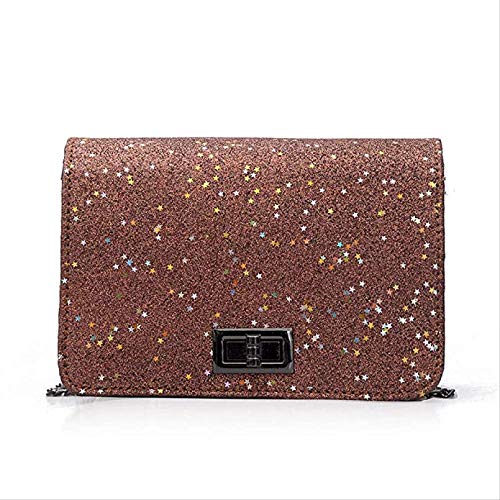 Sac à bandoulière paillettes femme petit sac carré mode avec chaîne