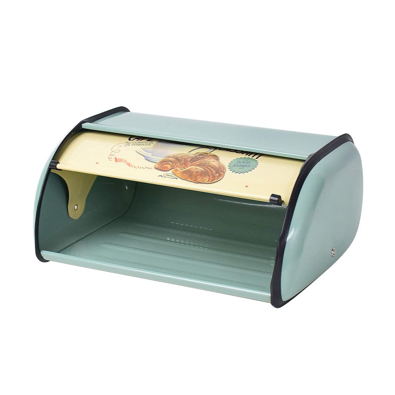 Buy Magiin Roll Top Bread Box, Metal Bread Box with Roll Top Lid, 32cm