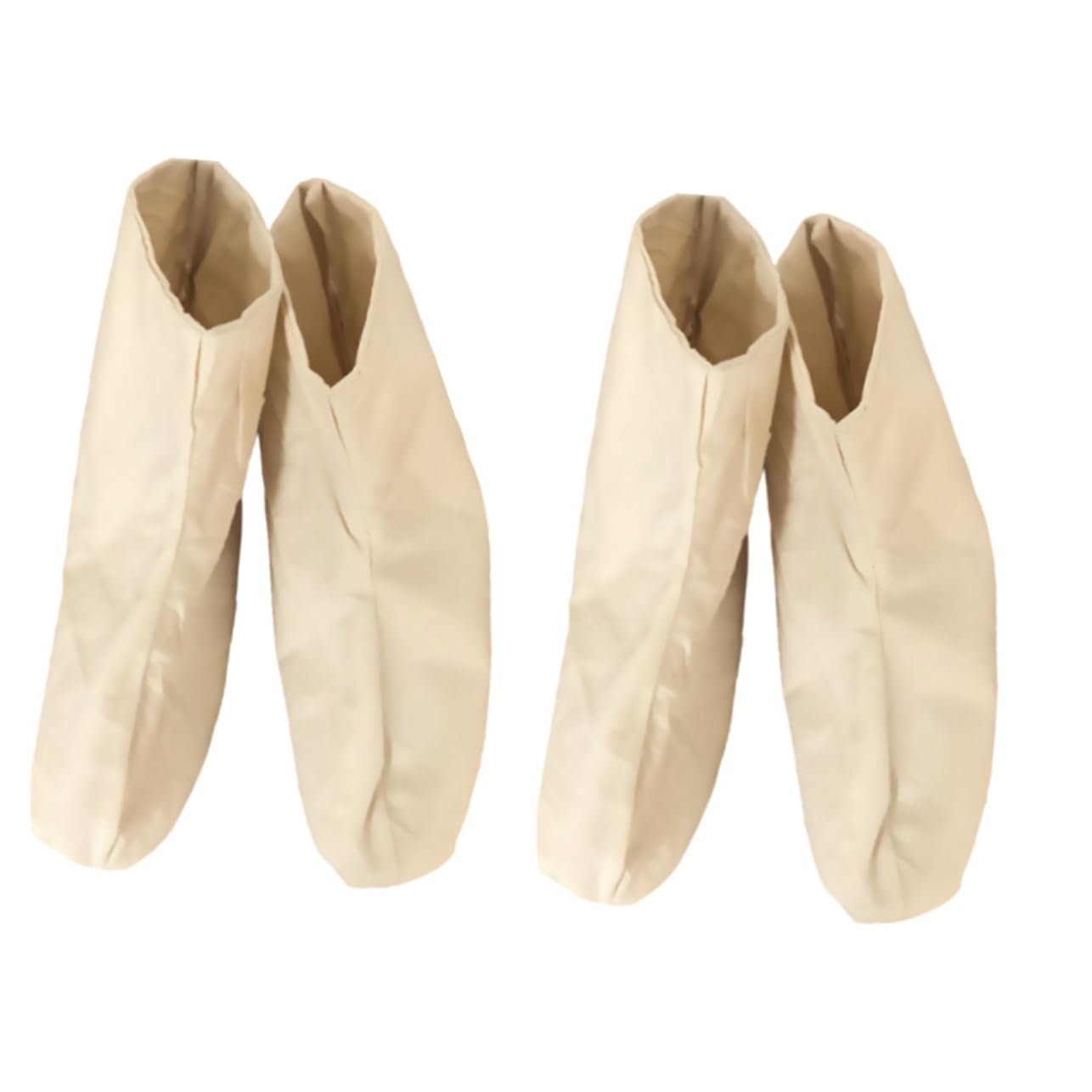 Mikikit 2 Pairs 26cm Special Rain Boots Inner Cover Cotton Foot Cover Breathable Pure Cotton Lace-up Design Men Women Fit Size