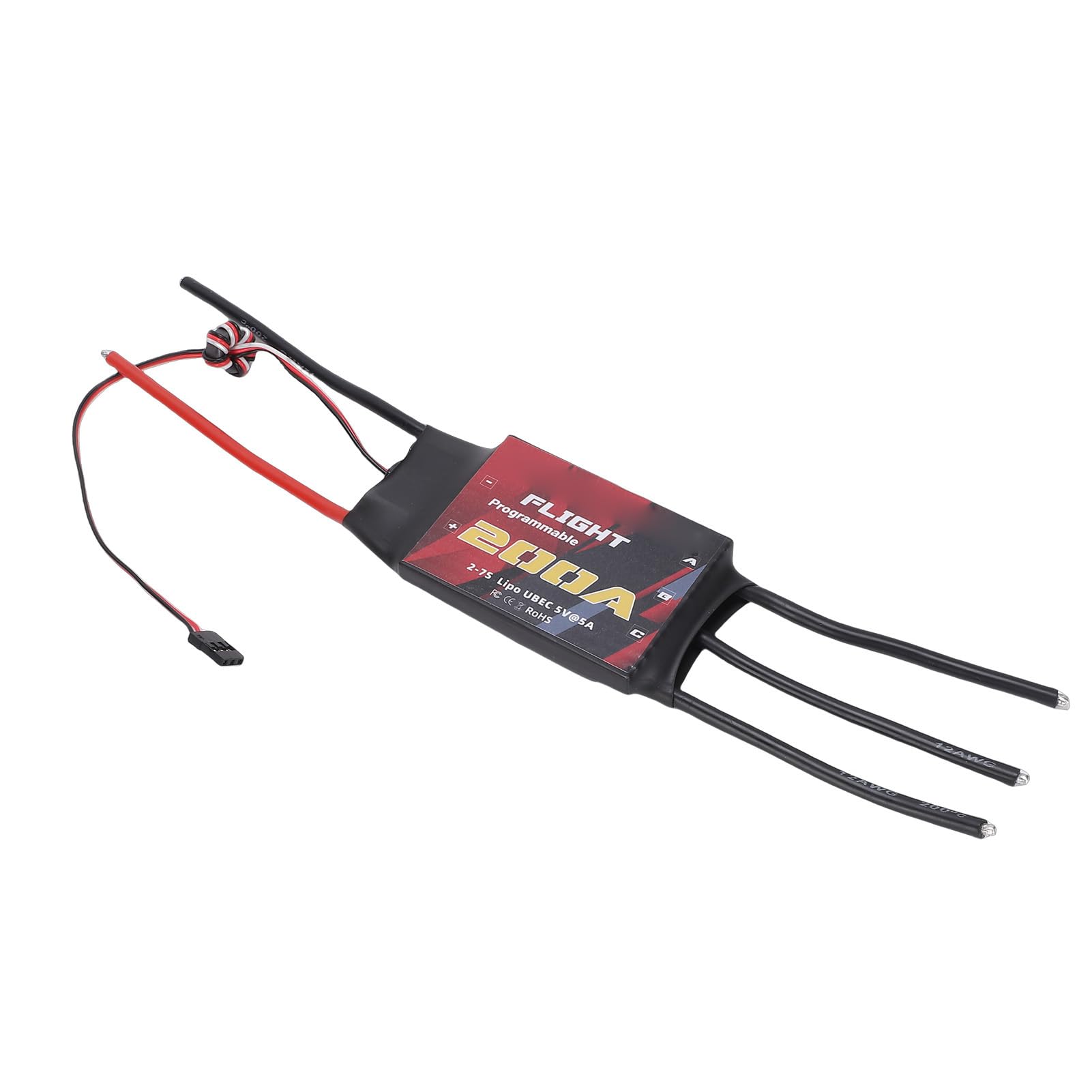 Bezszczotkowy ESC, PCB 200A Elektryczny Regulator Prędkości do Quadcoptera 5A UBEC 2 do 7S LiPo Multirotor