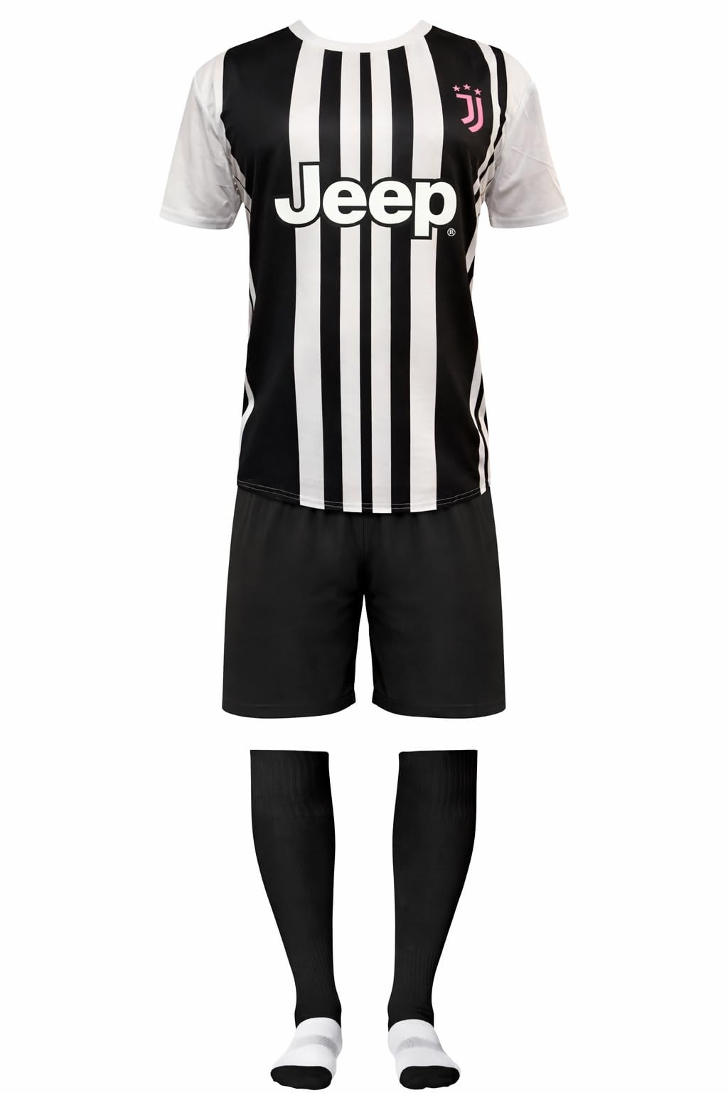 JUVENTUS Completo Calcio Personalizzabile | Replica Campionato Calcio Serie A | Maglia Pantaloncino e Calzettoni PS 40525
