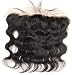 12 Inch Pre Plucked Hair Line 13 x 4 Lace Fontals Body Wave With Brazilian Wavy Virgin Human Hair Ear To Ear Closures