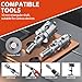GETLITOOL TCT Hole Saw Drill Bit Set, 10 PCS Tungsten Carbide Hole Saw Kit (16-53mm) with Center Drill & L-Wrench for Steel, Hard Metal, Iron, Cut Metal up to 25mm Thickness, Tools for Men's Gift