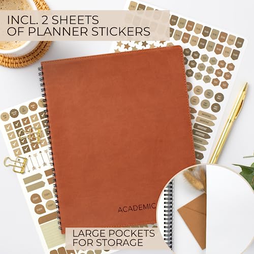 Simplified 2023-2024 Academic Planner - A Beautiful 8.5" X 10.5" Daily Planner For Women Or Men With Weekly & Monthly Spreads For The 23-24 School Year - Runs From June 2023 - July 2024 #TOP4