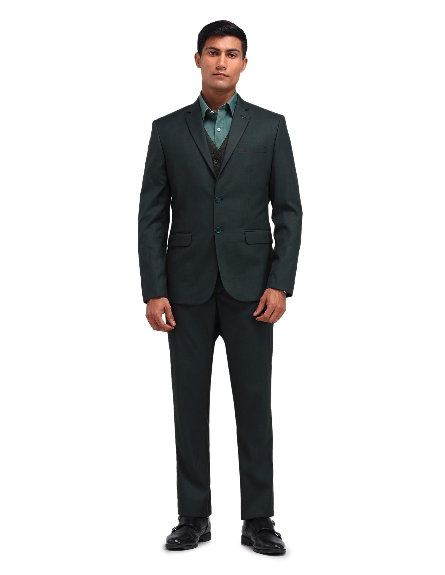 arvind Tailored Fit Three Piece Suit-picture-36