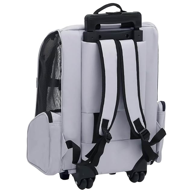 Foto 8 de 8 de vidaXL Carro Plegable para Mascotas Multiusos Gris