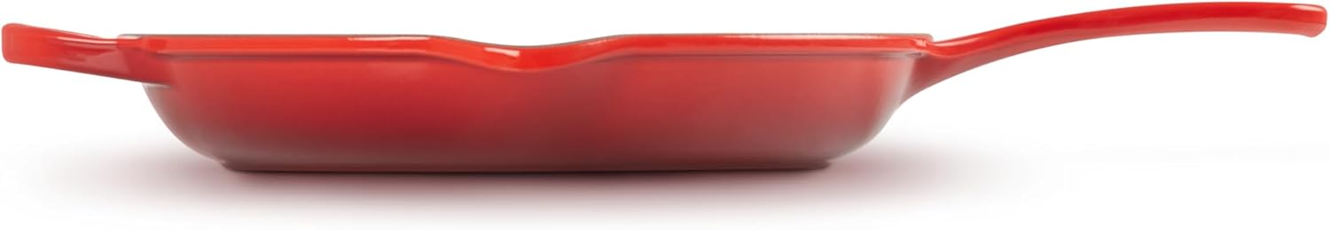 Le Creuset Enameled Cast Iron Signature Iron Handle Skillet, 10.25", Cerise - Image 3