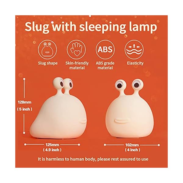 MUID LED-Nachtlicht für Kinder, süßes Tier-Design, Silikon, Baby-Nachtlicht mit Touch-Sensor, Nachtlicht für… – Bild 6