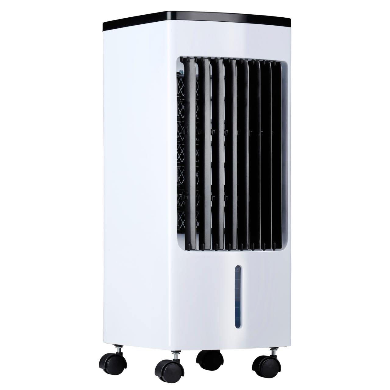 Lifetime Air Climatiseur Mobile - Ventilateur, Humidificateur d' Air et Air Cooler - Rafraichisseur d'Air sans Évacuation 55 dB - Télécommande et Minuterie - Réservoir d'Eau 4 L - 22 x 24 x 53,​5 cm