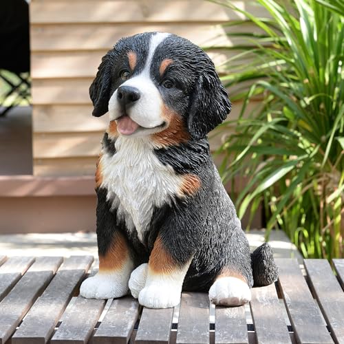 Estatua Cachorro Bernese Mountain 12.5 Pulgadas miniatura 1
