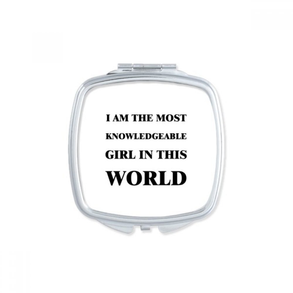 Miroir de poche mignon et compact pour retouches maquillage rapides
