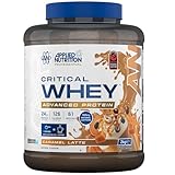 Applied Nutrition Critical Whey Protein Powder – 24g Protein per Serving, High Protein Powder, Protein Shake with BCAAs & Glutamine – Muscle Growth & Recovery (2Kg - 61 Servings) (Caramel Latte)