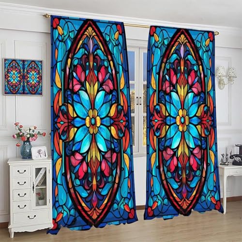 Rideaux en polyester imprimés de haute qualité avec oeillets robustes - 4
