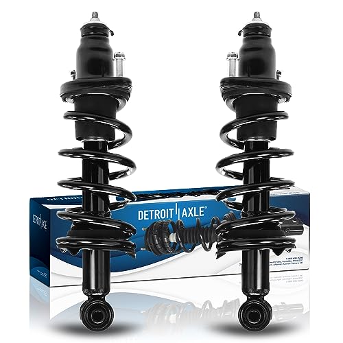 Image of Detroit Axle - 2 Rear Struts for 2007-2011 Honda CR-V Pair Complete Struts with Coil Spring Assembly 2008 2009 2010 Replacement Quick Install Ready Suspension Strut Shock