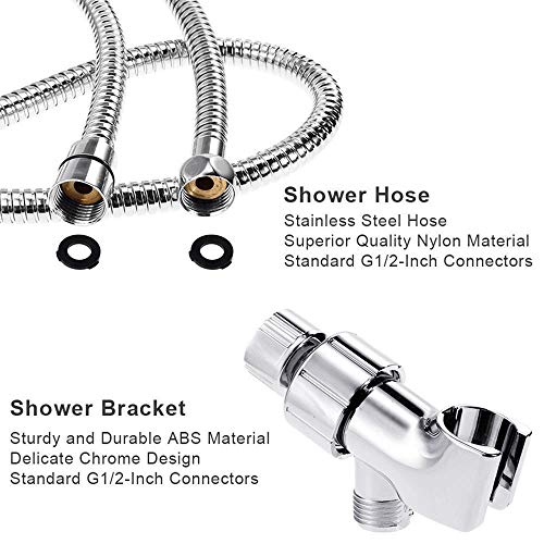 Regadera de mano redonda de acero inoxidable NOVOCE miniatura 3