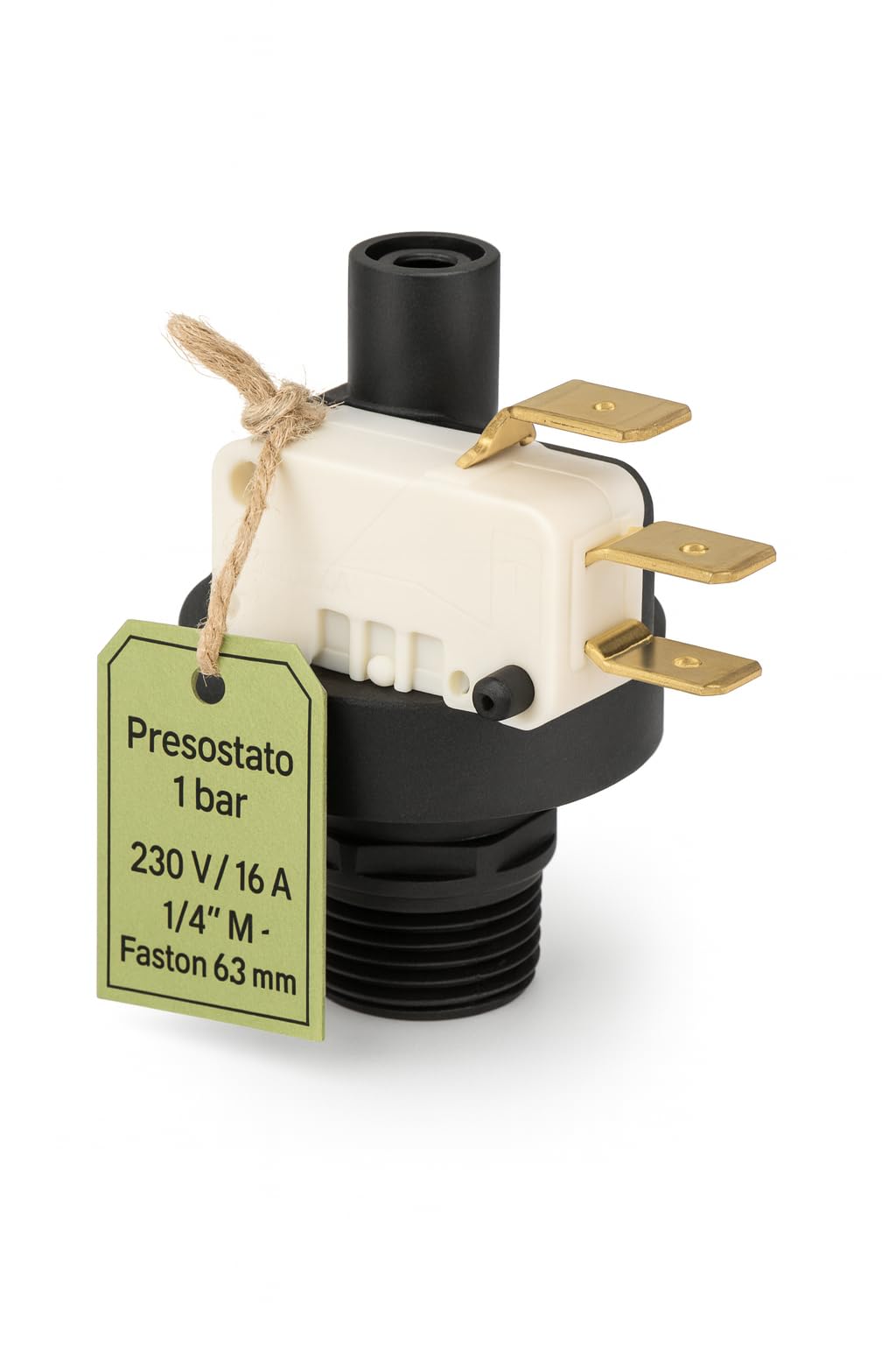 Presostato para cafeteras de hostelería Piris Mini de 1/4 M y resistencia hasta 85 °C
